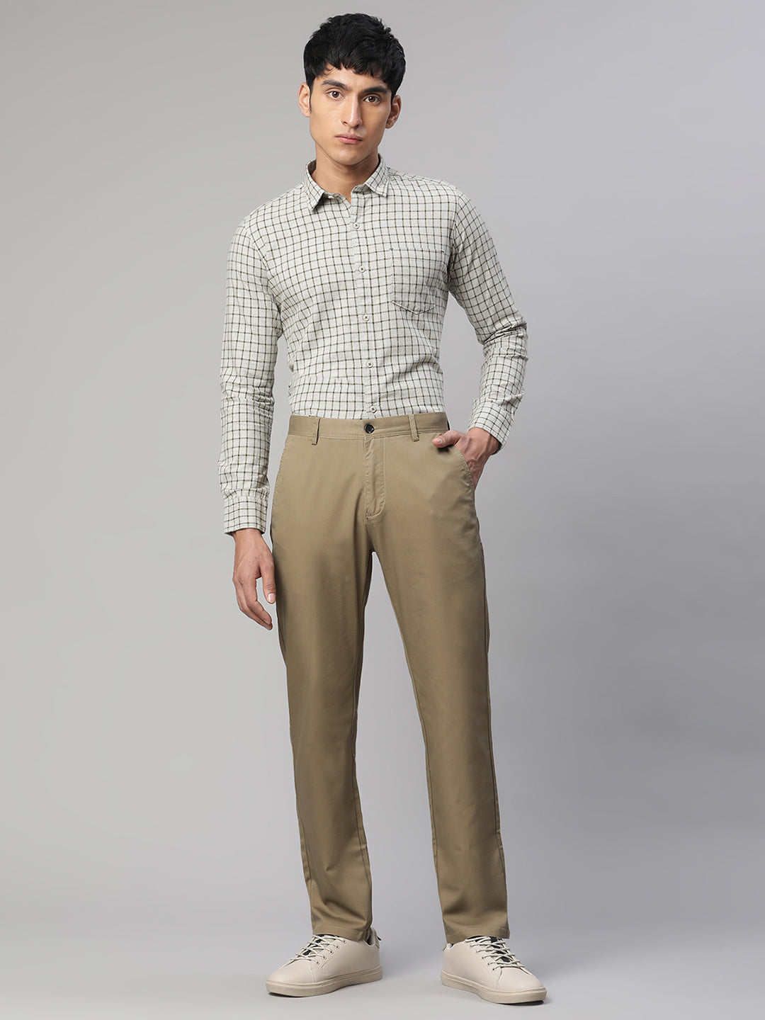 Classic Design Stretch Dress Pants Men's Semi formal Solid - Temu